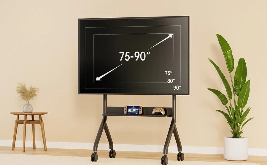 iá treo tivi di động nâng hạ bằng điện NB P150 75 - 90 Inch