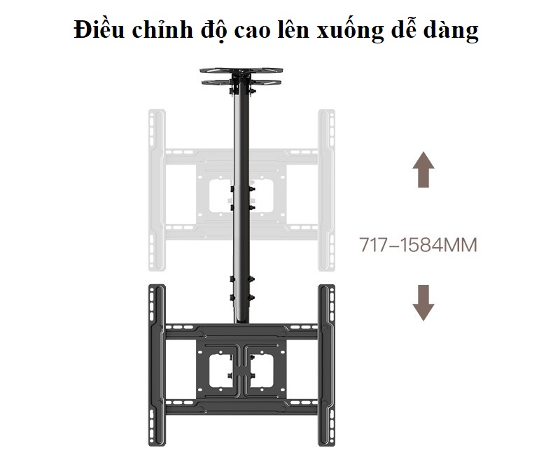 Điều chỉnh độ cao lên xuống dễ dàng