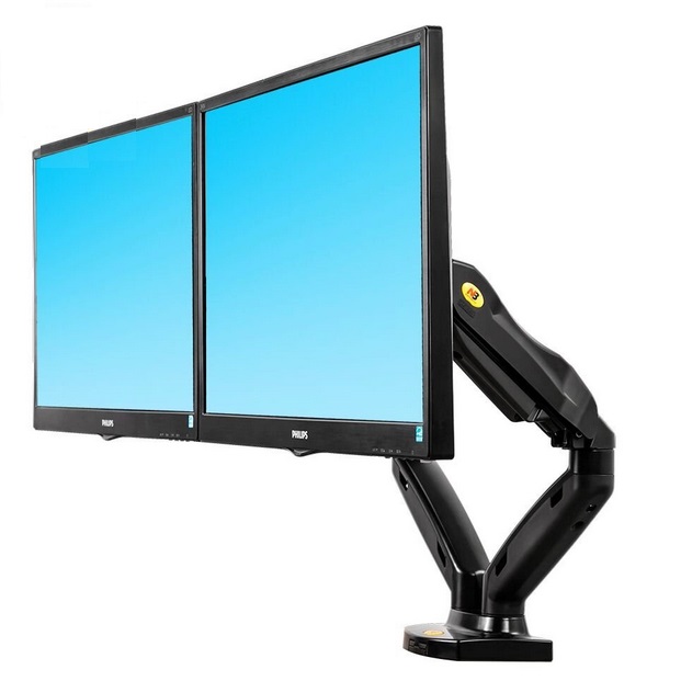 Giá Treo Hai Màn Hình Máy Tính Để Bàn NB F160 17-27 Inch