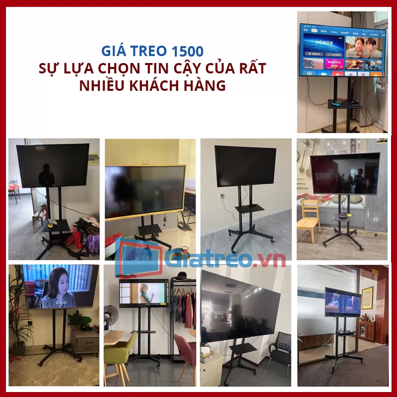 Giá treo tivi Di động 1500 cho màn hình LCD 32 - 65 inch