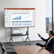 Giá treo tivi di động nâng hạ bằng điện NB P150 75 - 90 inch - 4