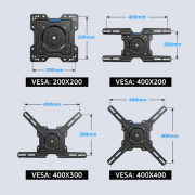 Giá treo tivi sát tường MOUNTUP YMU0089 43-75inch - 4