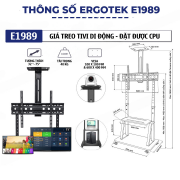 Giá treo tivi di động E1989 32 - 75 inch có kệ đặt được CPU - 3