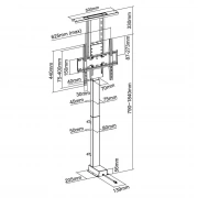 Khung treo tivi nâng hạ bằng động cơ Brateck LP66E-46ML 37 - 80 inch - 5