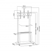 Giá treo tivi di động G1700-1P (32 - 75 inch) di chuyển linh hoạt - 3
