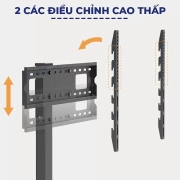 Giá treo tivi di động có bánh xe E1255 45 - 75 inch - 6