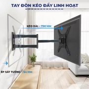 Giá treo tivi đa năng E86 20 - 65 inch xoay vuông góc 90 độ - 4