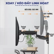 Giá treo tivi xoay đa năng E888 34 - 55 inch dễ dàng nâng lên hạ xuống - 2