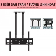 Giá treo tivi thả trần cỡ lớn E580 55 - 90inch 2 ống trụ - 5