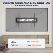 Giá treo tivi gật gù E98 GG (55 - 120 inch) dành cho màn hình cỡ lớn - 5
