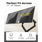 Giá treo 2 màn hình máy tính NB A5C 17 - 32 inch cao cấp - 2