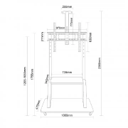 Giá treo tivi di động G1800-1P 60 - 100inch di chuyển linh hoạt - 6