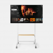 Giá treo tivi di động Hyperwork TVC02 kệ gỗ 37 - 75 inch