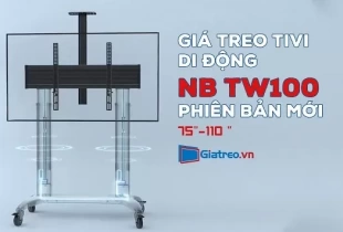 Giá Treo Tivi Di Động NB TW100 Phiên Bản Mới - Điều Chỉnh Độ Cao Tự Động