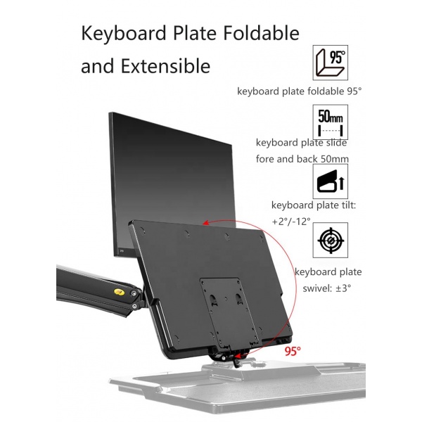 Giá treo tường một màn hình máy tính NB MC40 24 - 35 Inch - 4