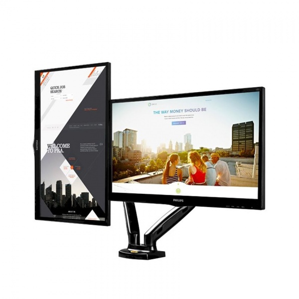 Giá Treo Hai Màn Hình Máy Tính Để Bàn NB F160 17-27 Inch - 3