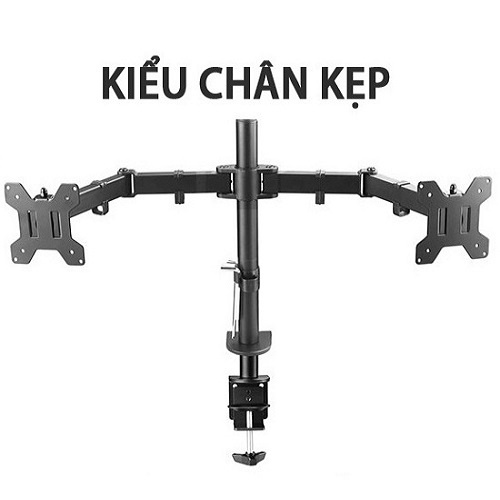 Giá Treo Hai Màn Hình Máy Tính Kẹp Bàn M052 14 - 27 Inch - 1